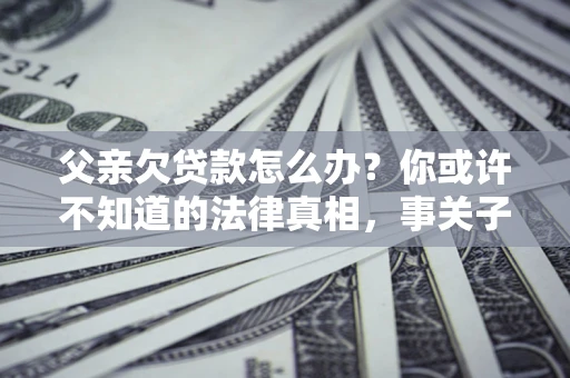 北京父亲欠贷款怎么办？你或许不知道的法律真相，事关子女未来