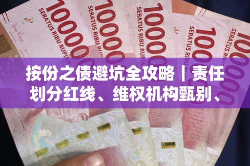 北京按份之债避坑全攻略｜责任划分红线、维权机构甄别、纠纷处理全流程拆解