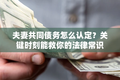 北京夫妻共同债务怎么认定？关键时刻能救你的法律常识