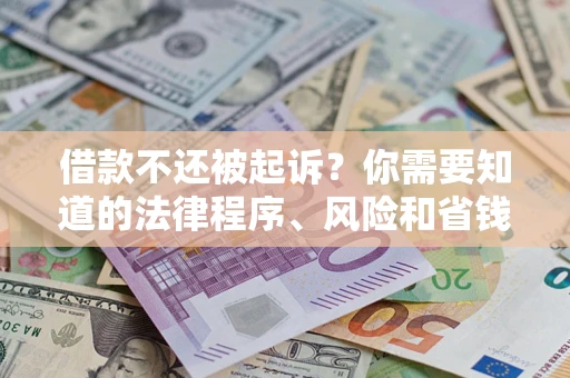 北京借款不还被起诉？你需要知道的法律程序、风险和省钱技巧